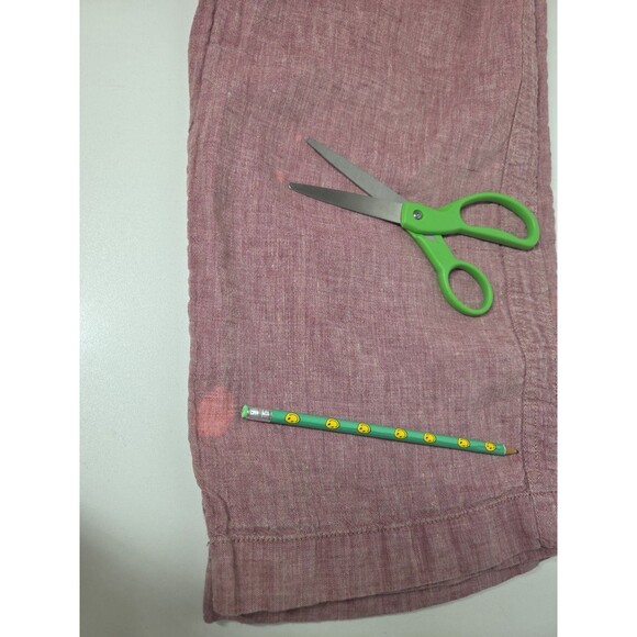 Athleta CABO Linen Wide Leg Pants in Dusty Vintage Rose sz 4 Viral Travel Vaca * - Picture 12 of 13